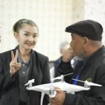 Ray Law legal advisor discussing a project involving drone regulation with a client.