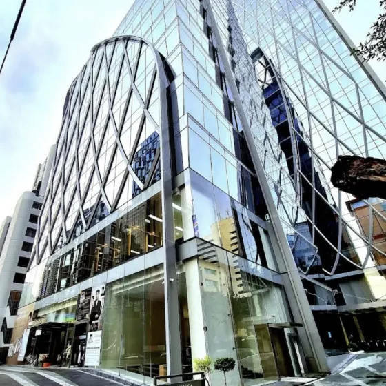 Modern law office in Bangkok with contact information for RayLaw Thailand.